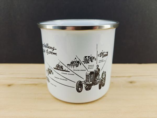 Ferguson System Massey MF Emaille Tasse